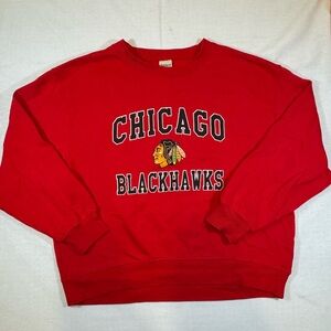 Chicago Blackhawks Womens’ Red Chicka-d Sweatshirt